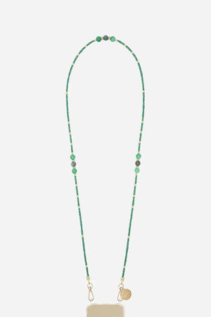 Chaine Longue Iris perles Vertes 120 cm - Chaîne Chaine Longue Iris perles Vertes 120 cm - Chaîne