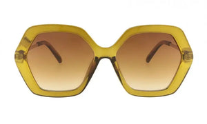 Lunettes de soleil KIWI hexagonales surdimensionnées vert IMA6 - LUNETTE Lunettes de soleil KIWI hexagonales surdimensionnées vert IMA6 - LUNETTE