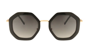 Lunettes de soleil octogonales couleur noir HAN7 - LUNETTE Lunettes de soleil octogonales couleur noir HAN7 - LUNETTE