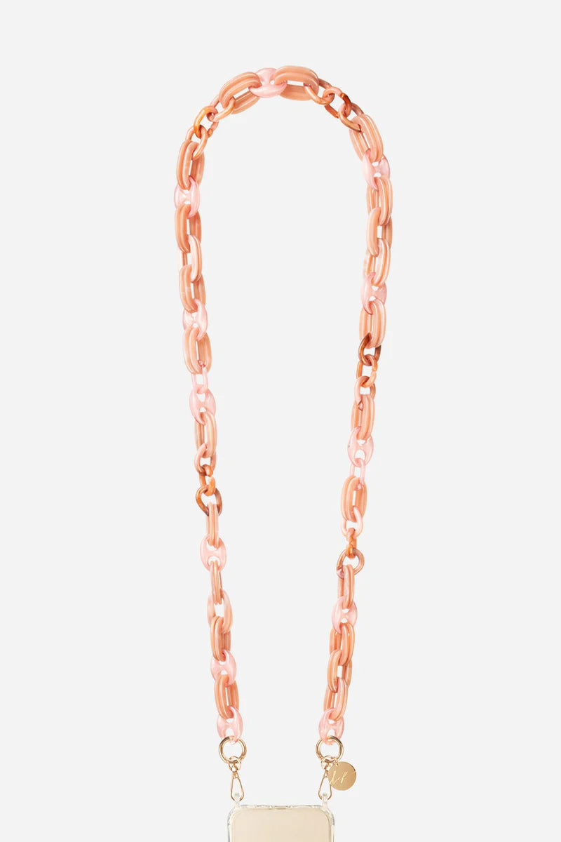 Long Chain Pink Amber 120 cm