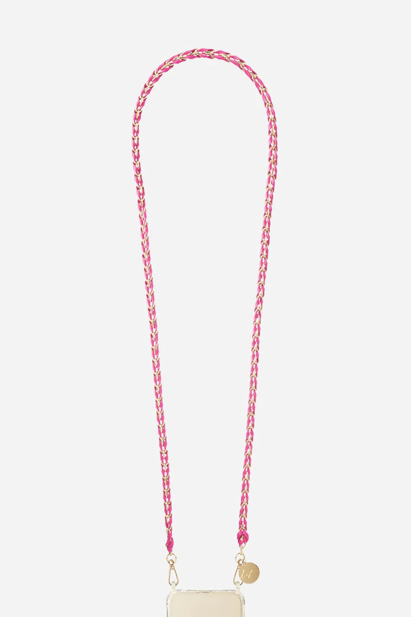 Lou Fucshia Lange Ketting 120 cm