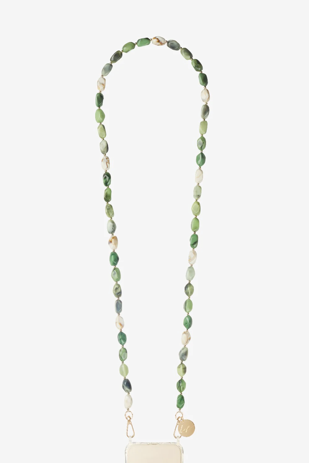 Long green Polly chain 120 cm