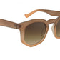 Lunettes de soleil hexagonales marron AUD81