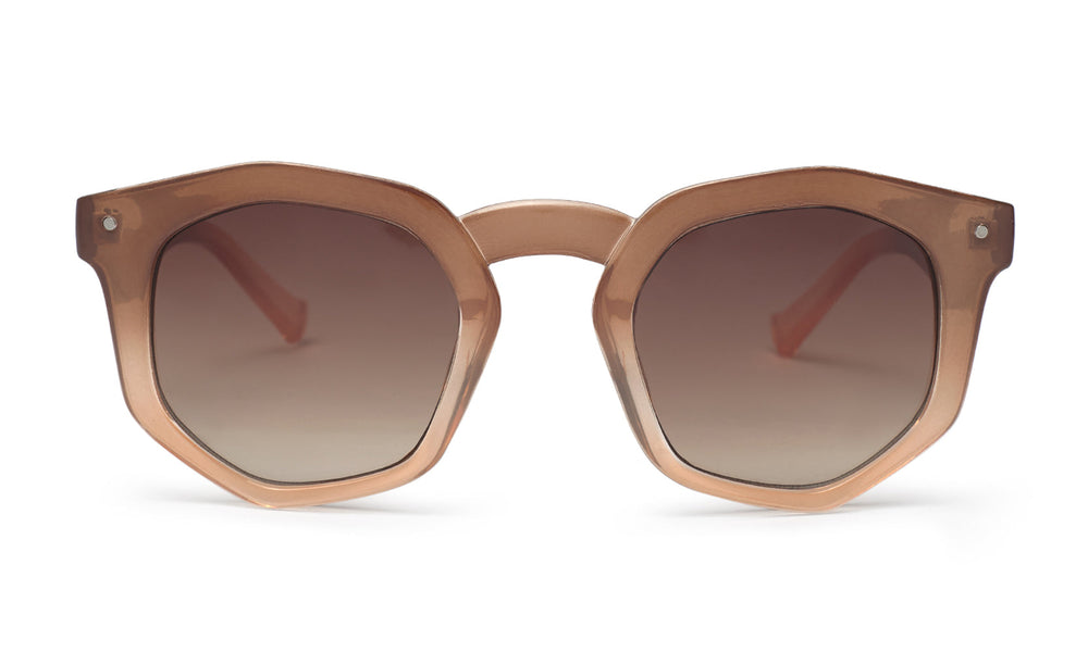 Brown Hexagonal Sunglasses AUD81