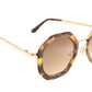 HAN11 Tortoiseshell Octagonal Sunglasses