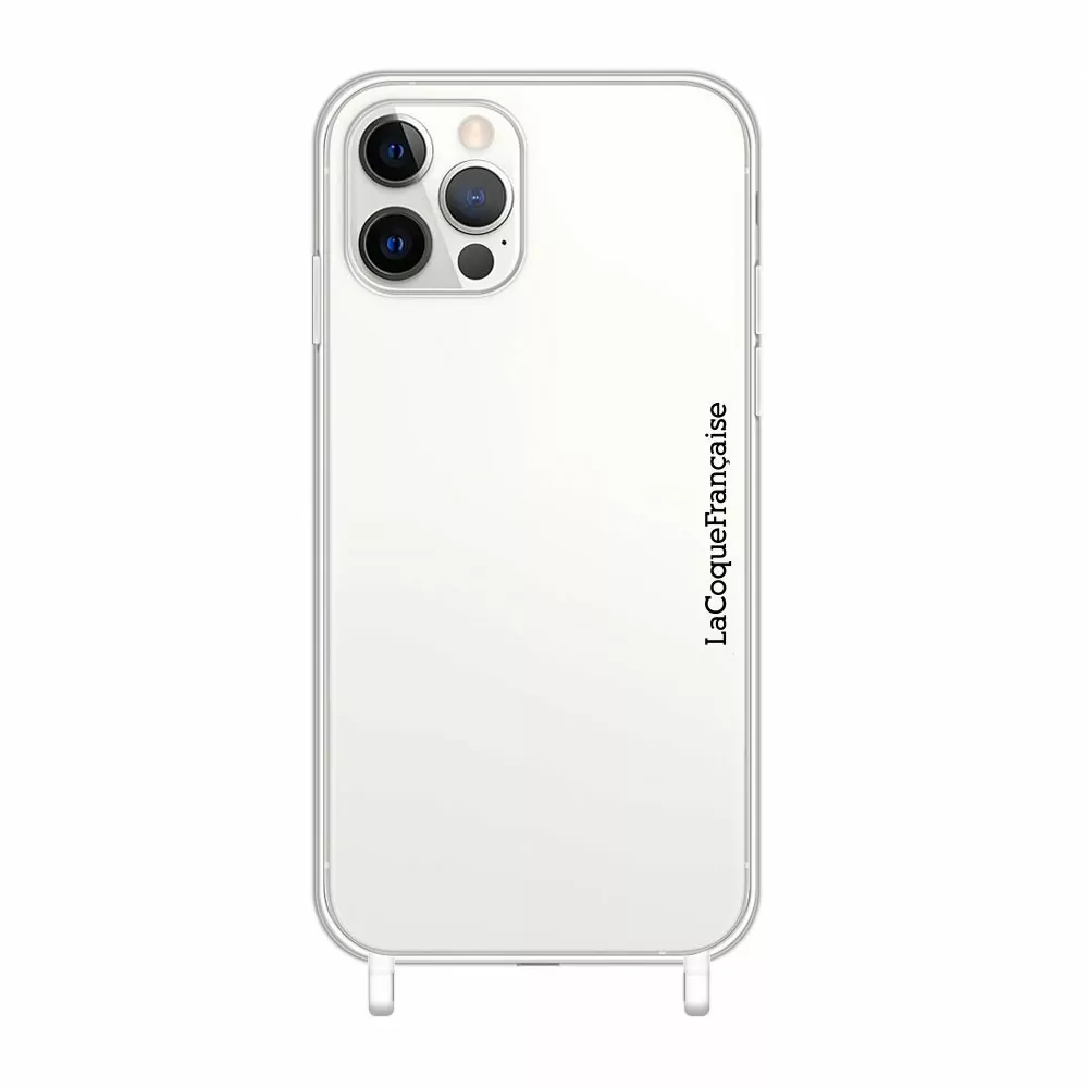 Coque transparente anti-choc avec anneaux en silicone transparent