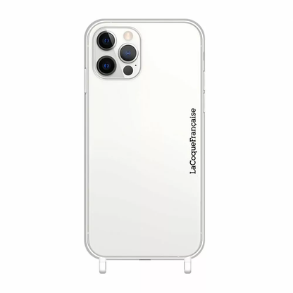 Coque transparente anti-choc avec anneaux en silicone transparent