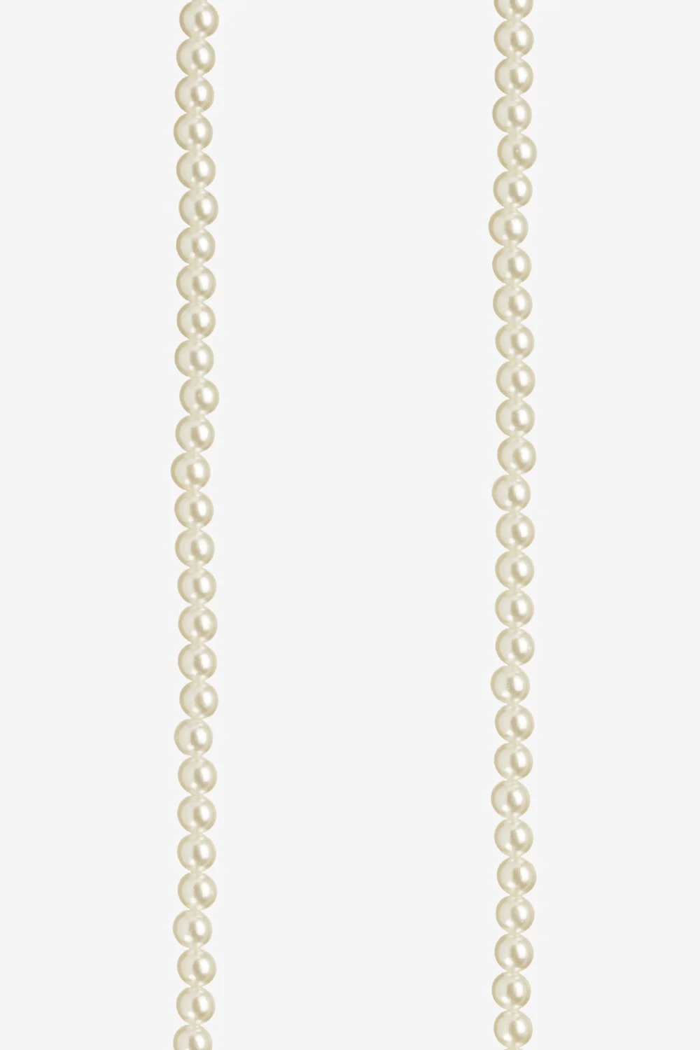 Lange witte Agathe ketting 120 cm