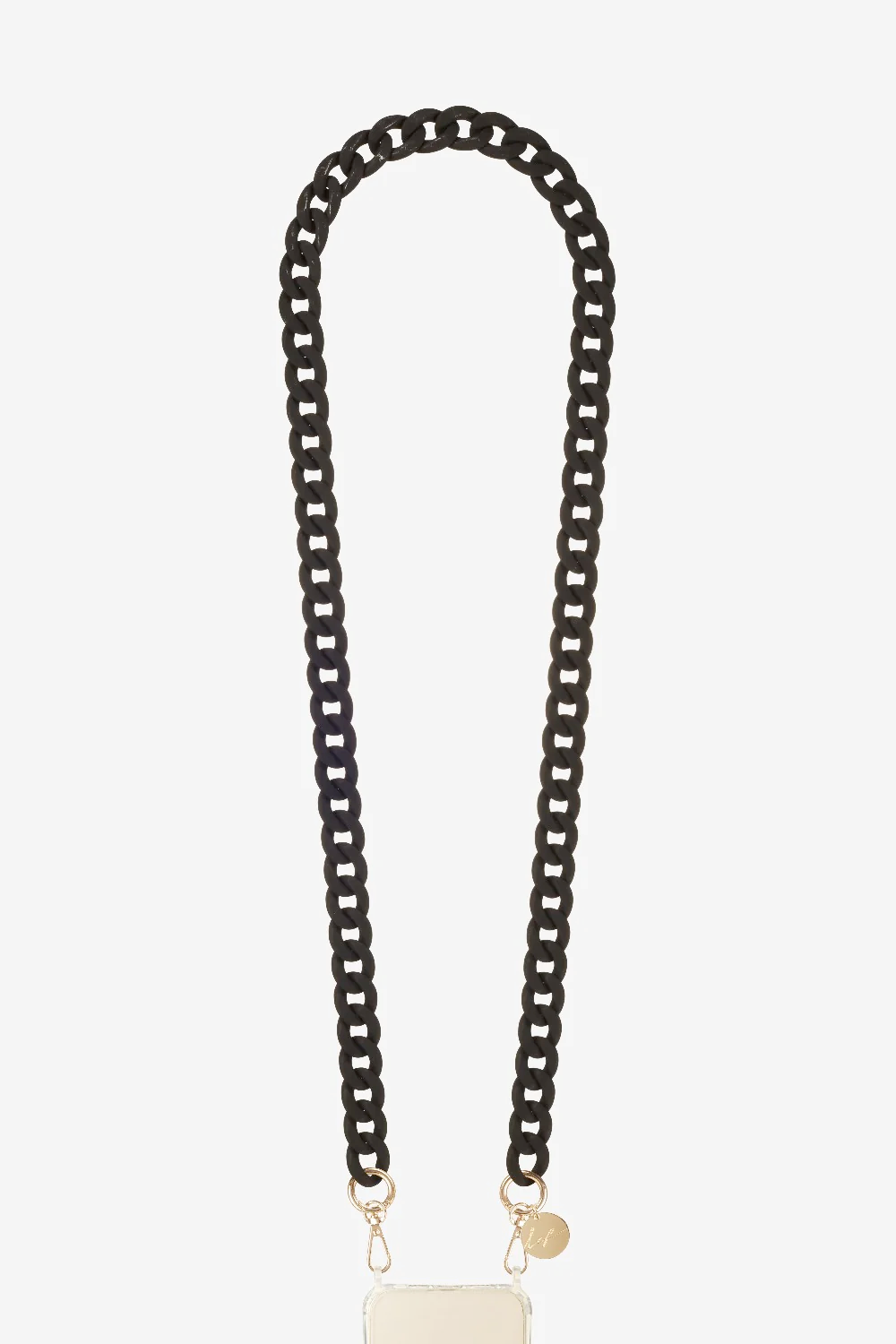 Long black Sarah chain 120 cm