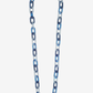 Lange Lexy ketting blauw 120 cm