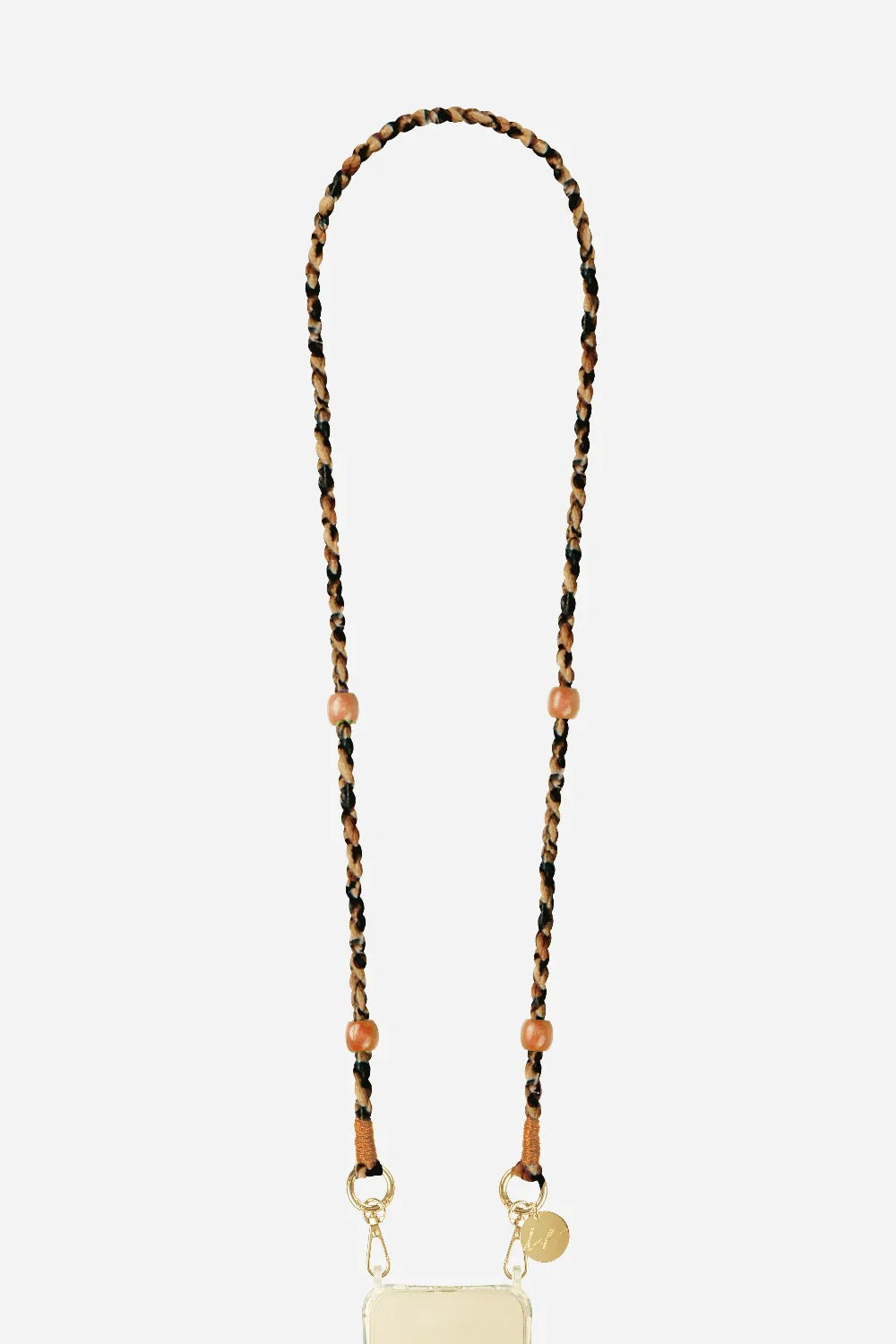 BROWN LEOPARD PRINT CHAIN ​​120 cm