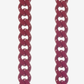 Gia bordeaux lange ketting 120 cm