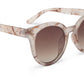 LOL8 Large Round Marble Sunglasses