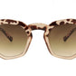 Lunettes de soleil hexagonales animal print AUD30