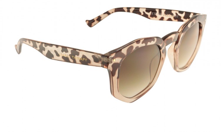 Lunettes de soleil hexagonales animal print AUD30