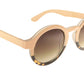 Unisex almond and pink sunglasses