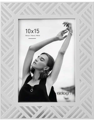 CADRE PHOTO ALUMINIUM LIV - 10x15 liv blanc 8999432 / Aluminium - cadres photo
