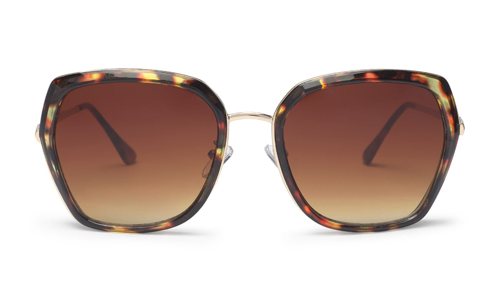 OLI11 Retro Tortoiseshell Trendy Sunglasses