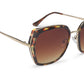 OLI11 Retro Tortoiseshell Trendy Sunglasses