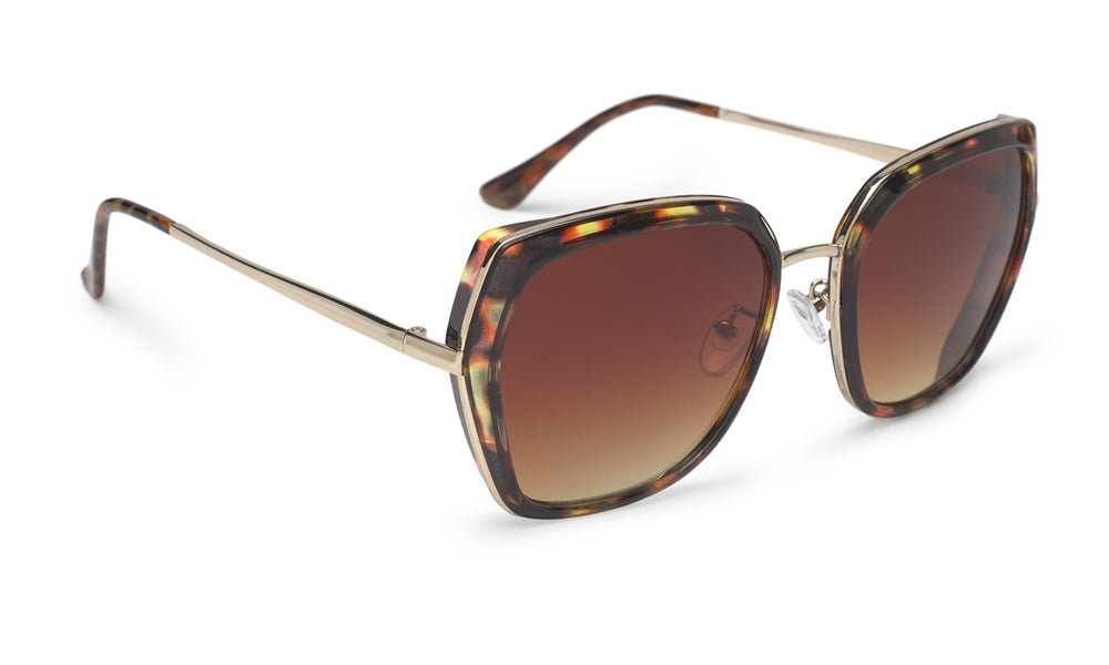 OLI11 Retro Tortoiseshell Trendy Sunglasses