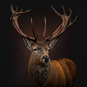 Impression sur verre- Cerf - 80cms x 80cms - Impression sur verre